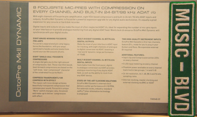 Focusrite OctoPre MkII Dynamic