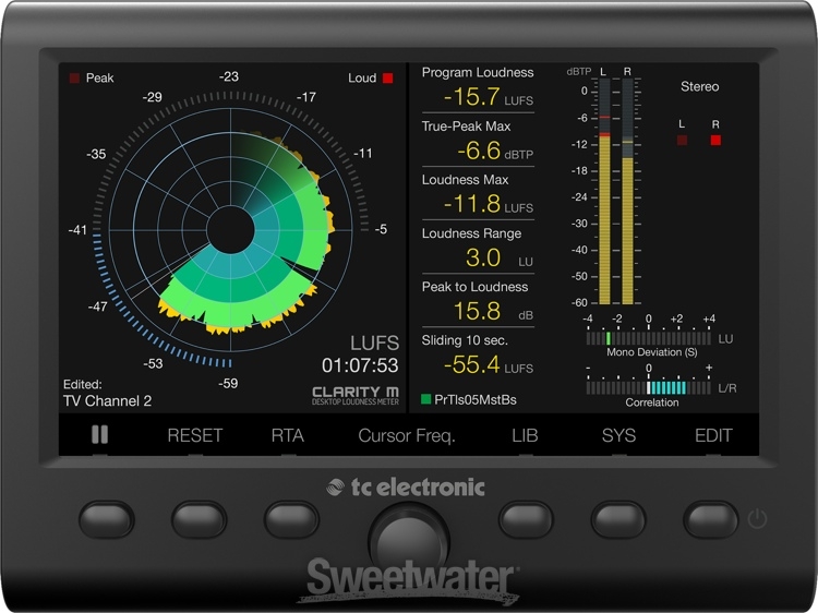 TC Electronic Clarity M Stereo/5.1 Audio Loudness Meter