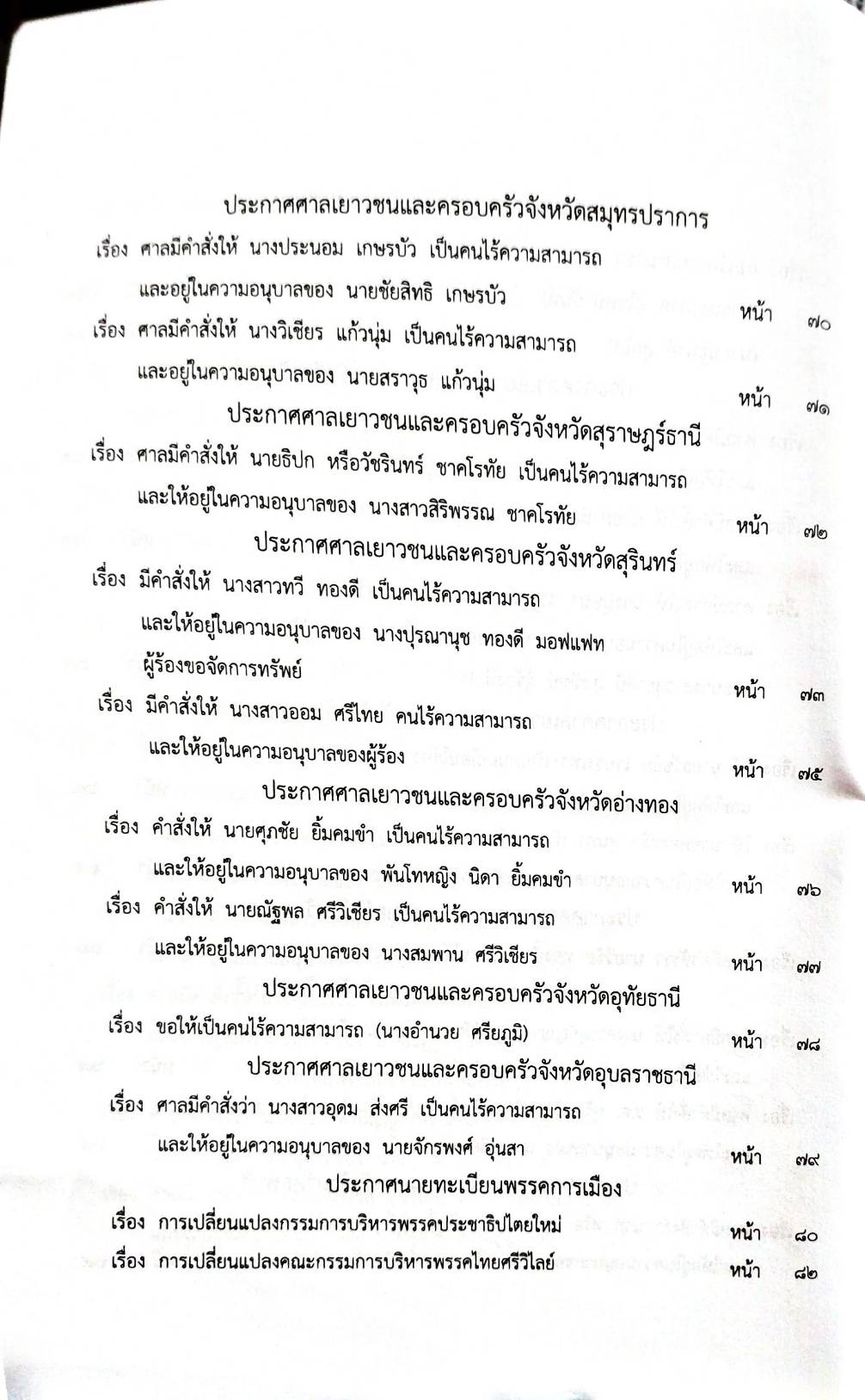 กฎหมายออกใหม่ 10/66 ประกาศกระทรวงการคลัง ฐานะการเงินฯ ประกาศศาลเยาวชนและครอบครัวกลาง... สมาคม - มูลนิธิ