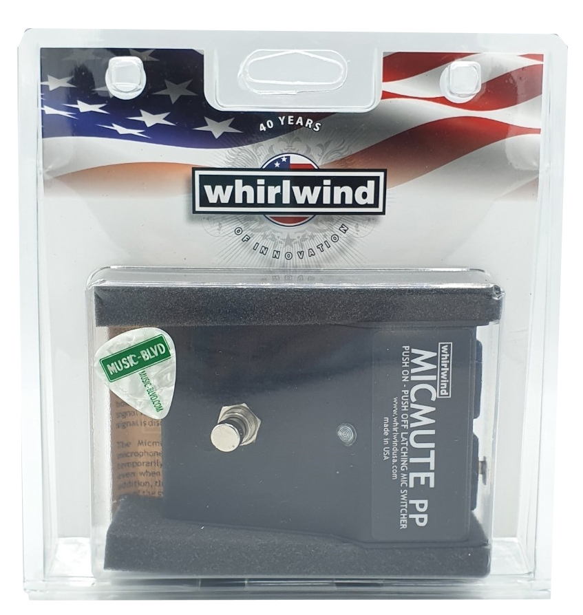 Whirlwind Micmute PP Push-On/Push-Off Audio Switch (Pedal)