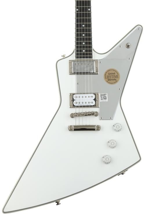 Epiphone Tommy Thayer White Lightning Explorer - Metallic White