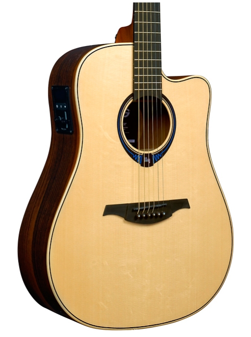 Lag Guitars Tramontane HyVibe THV30DCE Dreadnought Acoustic-Electric Smart Guitar Natural