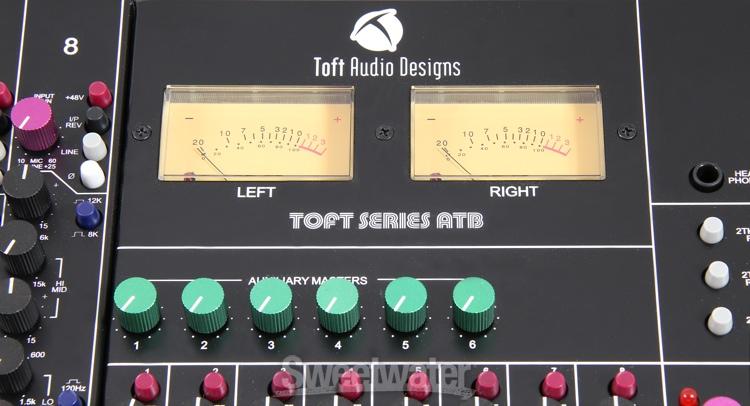Toft Audio Designs ATB-08M 8 Channel Mixer w/ Meter Bridge