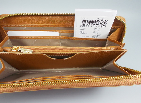 กระเป๋าสตางค์ LOUIS FONTAINE พีช-น้ำตาลเมทาลิก ใหม่ แท้