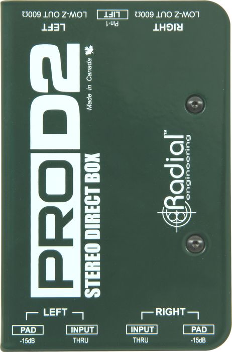 Radial Engineering ProD2 Passive Stereo Direct Box