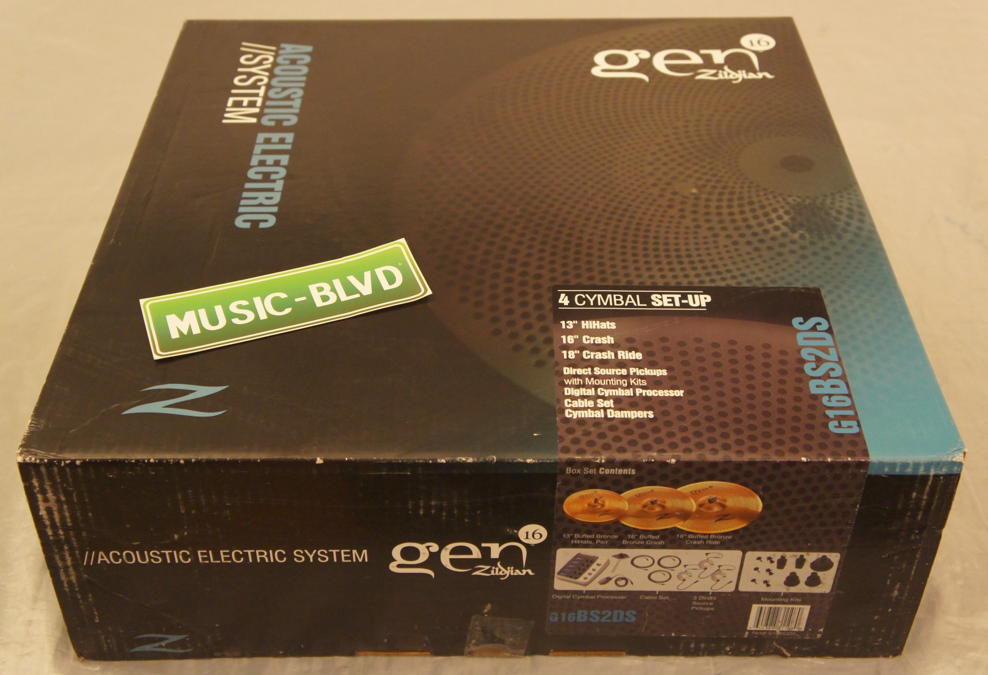 Zildjian Gen16 Acoustic-Electric Cymbal Box Set 13, 14, & 18 Inch