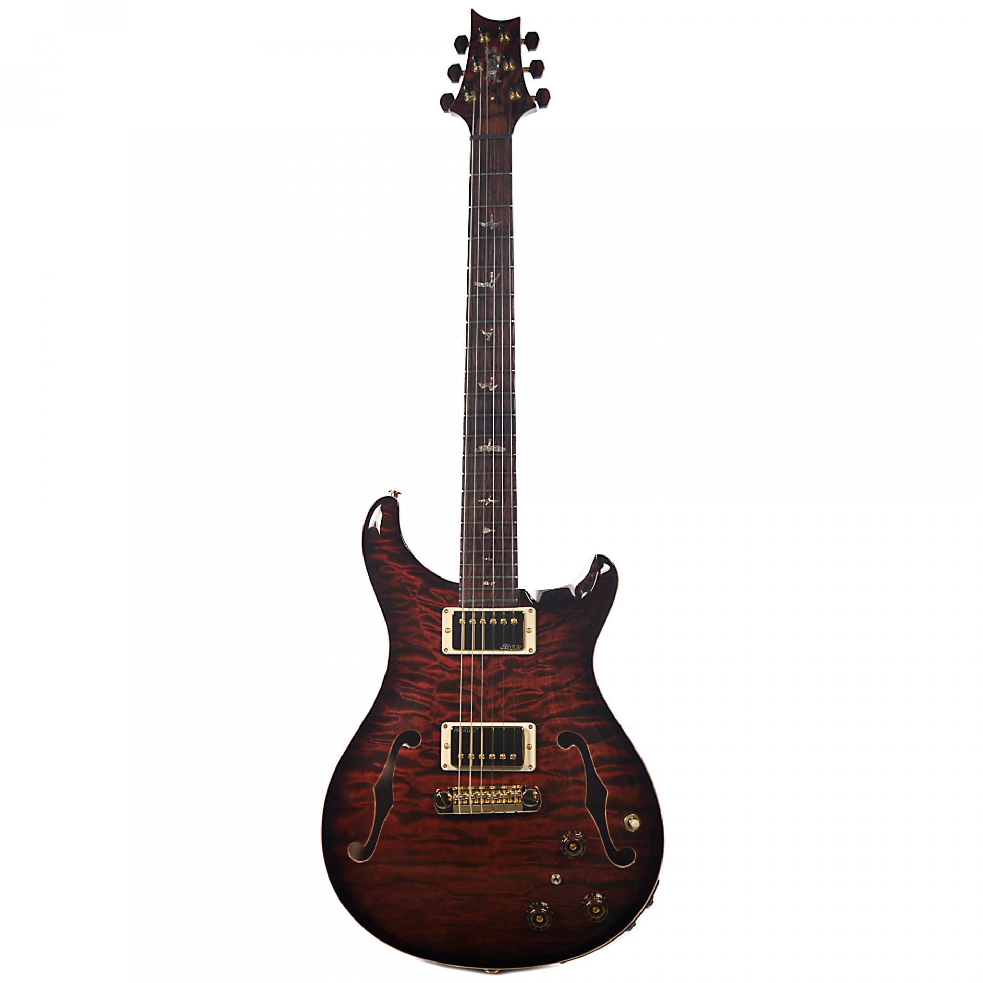 PRS Private Stock Hollowbody II Fired Red Smoked Burst No.235960