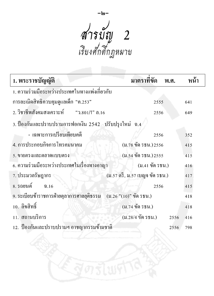 คู่มือพนักงานสอบสวน 2 รวมกฎ ระเบียบ ข้อบังคับ ข้อหารือ เฉพาะที่ใหม่และสำคัญ (5A 02)