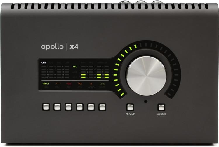 Universal Audio Apollo x4 12x18 Thunderbolt 3 Audio Interface with UAD DSP