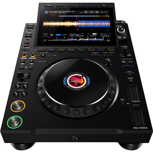 AlphaTheta CDJ-3000X High-Resolution Professional DJ Player (Black)