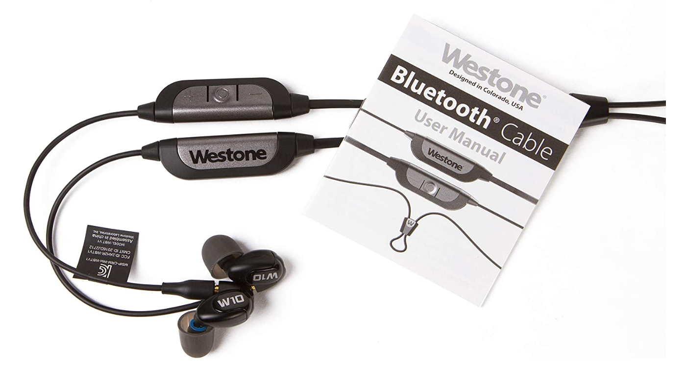 Westone W10 V2 Single Driver IEM Earphones with Bluetooth Cable