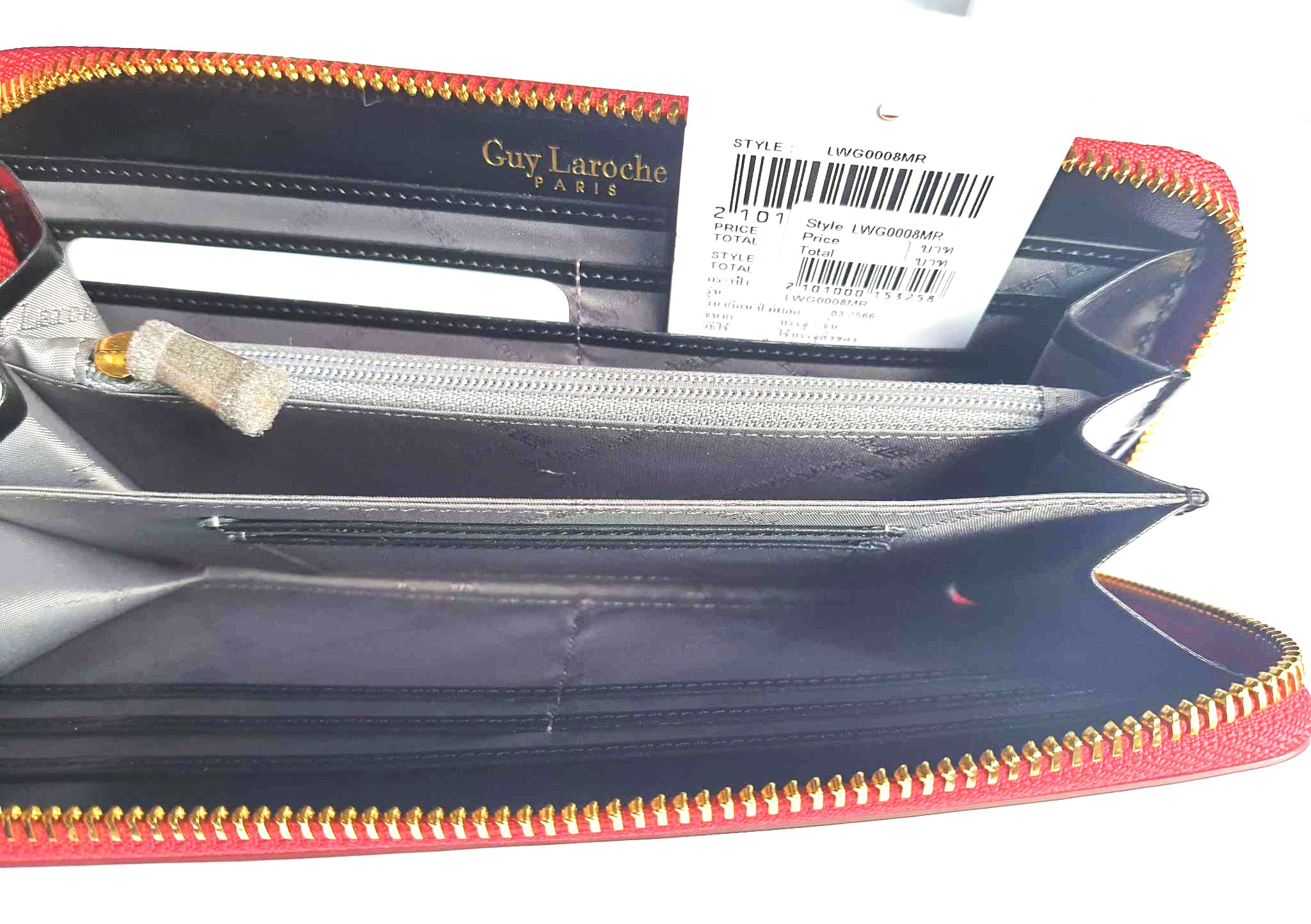 กระเป๋าสตางค์ Guy Laroche แดงมะเหมี่ยว ใหม่ แท้