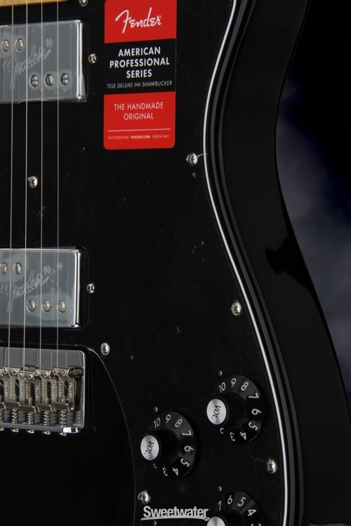 Fender American Professional Deluxe ShawBucker Telecaster - Black with Maple Fingerboard