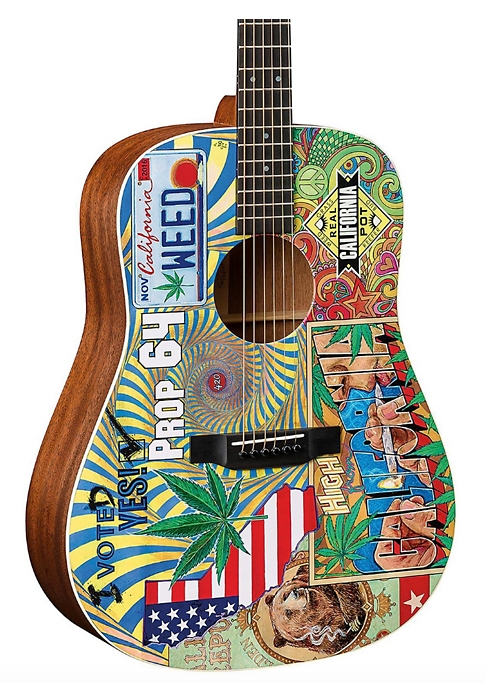 Martin D-420 Acoustic Guitar - Custom Graphic