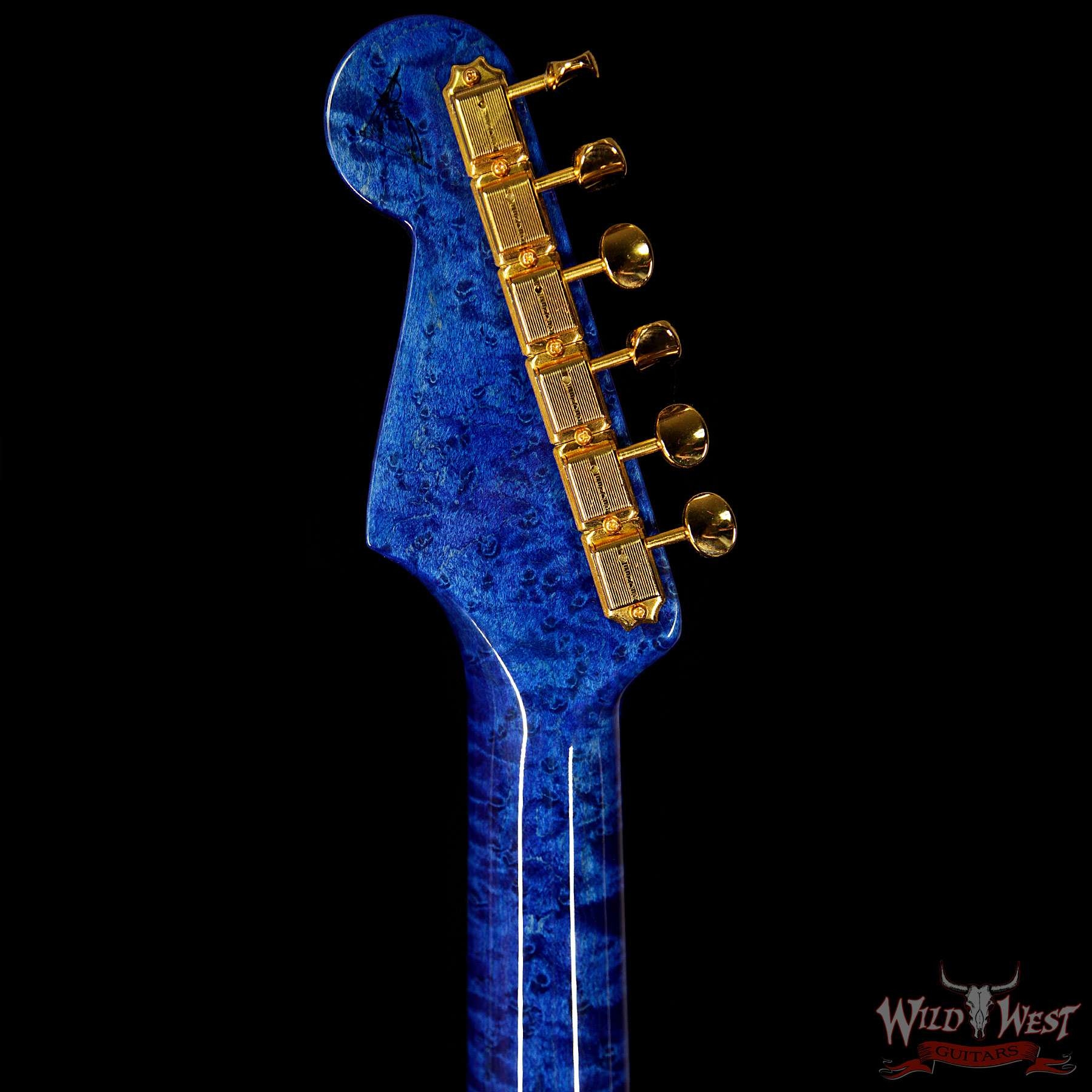 Fender Custom Shop Masterbuilt Yuriy Shishkov 1956 Stratocaster NOS Flame Top - Royal Blue