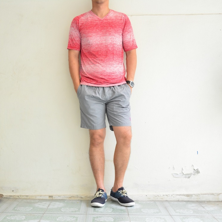 เสื้อยืด เสื้อกีฬา Micro - สีแดง