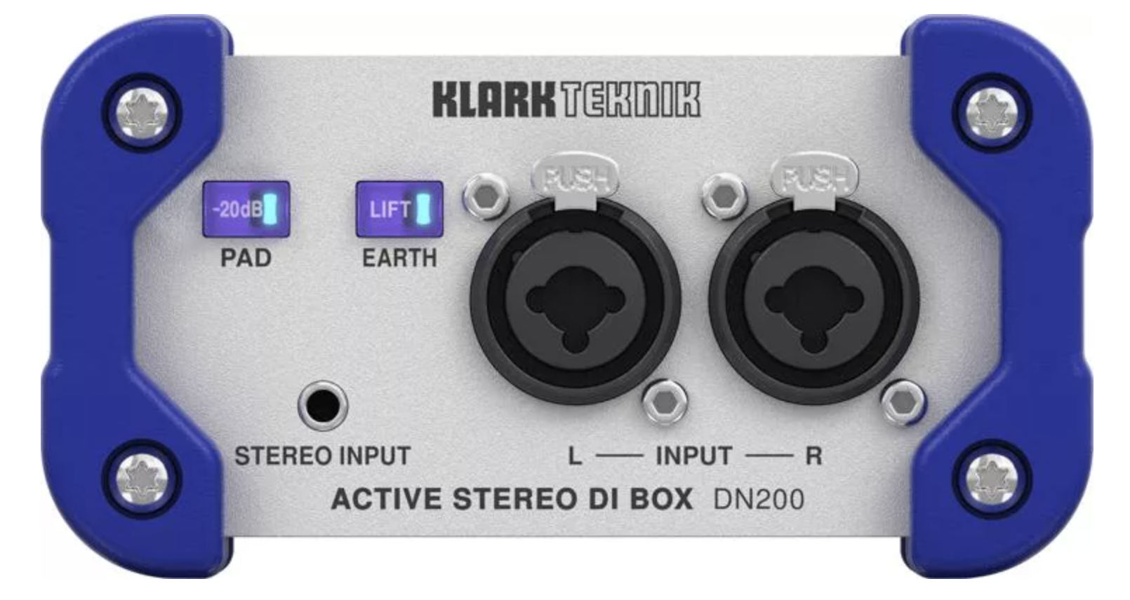 Klark Teknik DN200 V2 2-Channel Active DI Box w/ Added Options