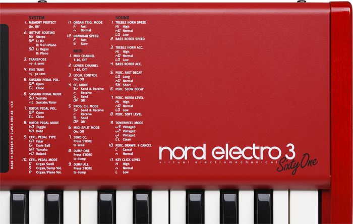 Nord Electro 3 HP 73-Note, Hammer Action Piano