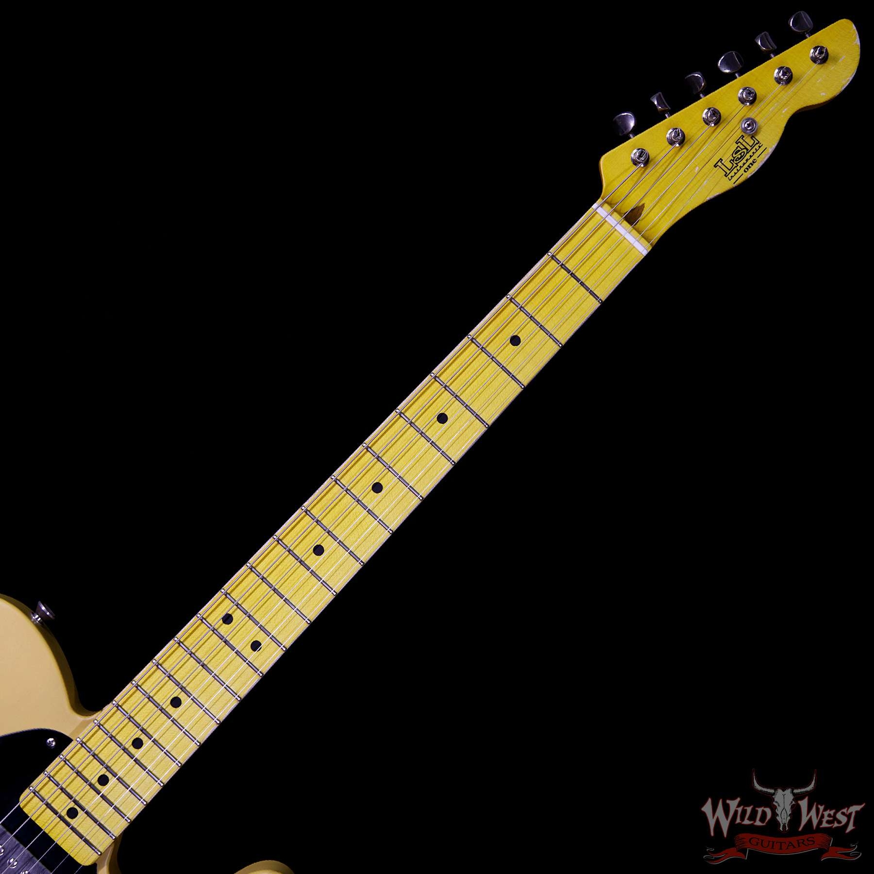 LsL One Series Bad Bone 2 HH Maple Fretboard Butterscotch Aged