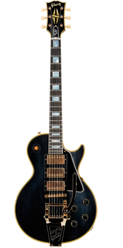 Gibson Custom 1957 Les Paul Custom Reissue 3-Pickup Bigsby VOS Electric Guitar Ebony