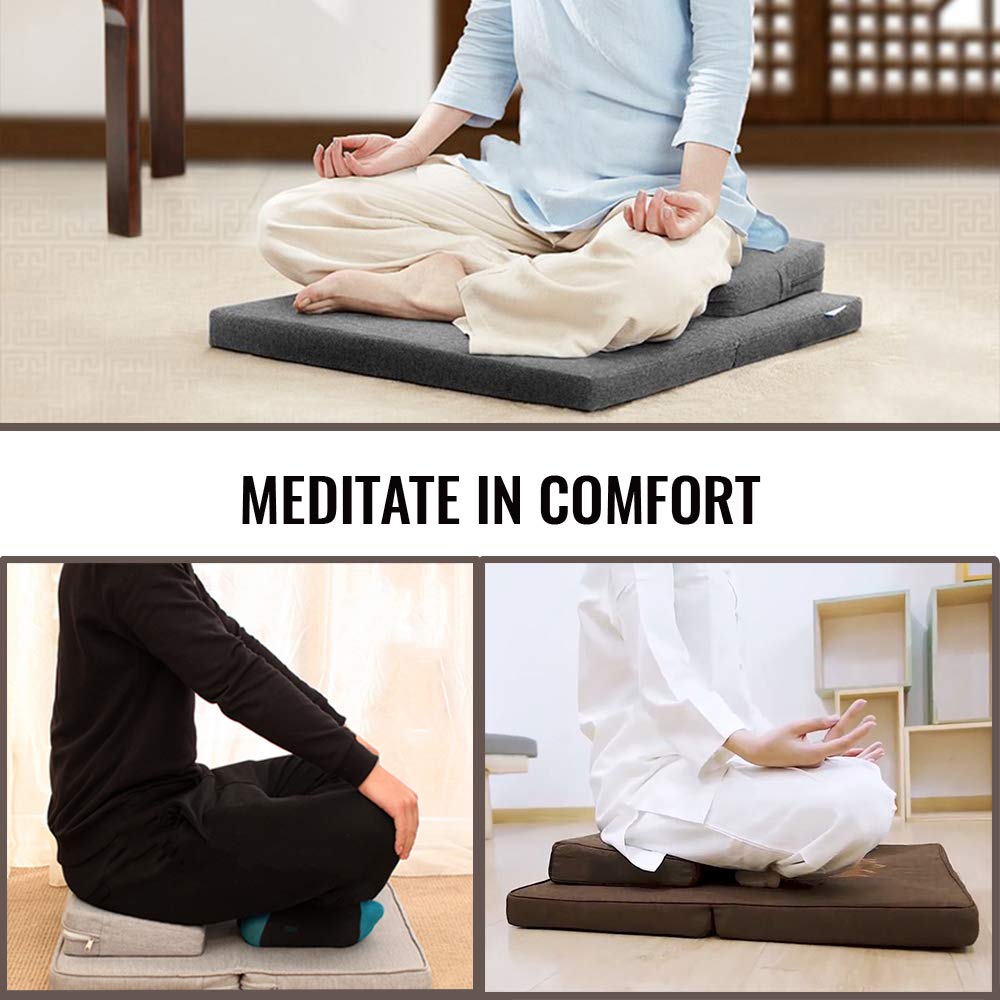 meditation cushion set เบาะรองนั่งครบเซ็ท สำหรับนั่งสมาธิ โยคะ สินค้าเฉพาะ แบรนด์ Viteebuddha