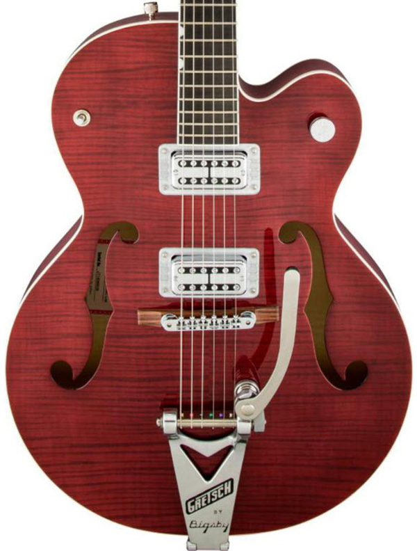 Gretsch Guitars G6120SH Brian Setzer Hot Rod Flame Maple Body Semi-Hollow Electric Guitar