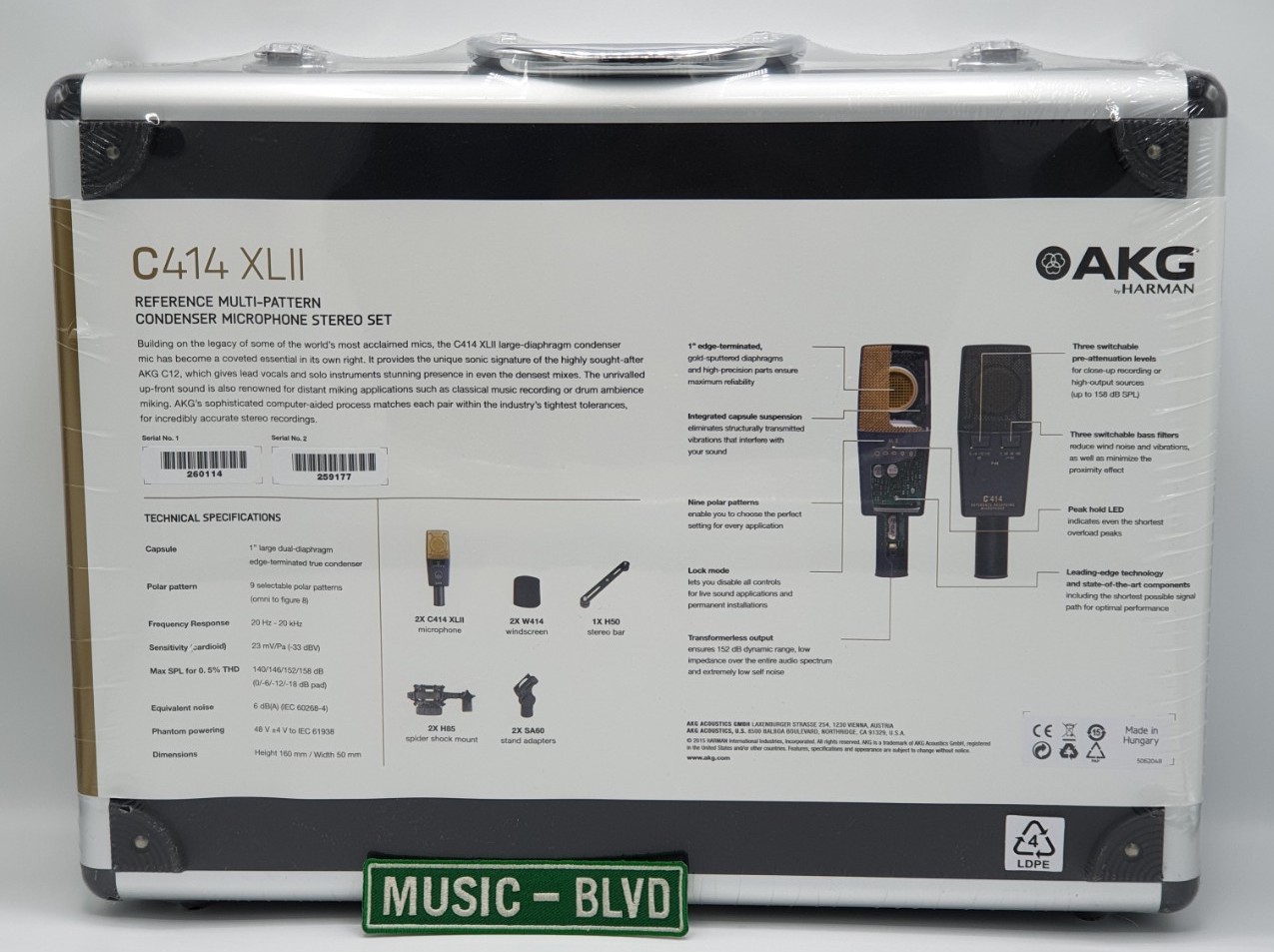 AKG C414 XLII/ST Matched Pair Microphone