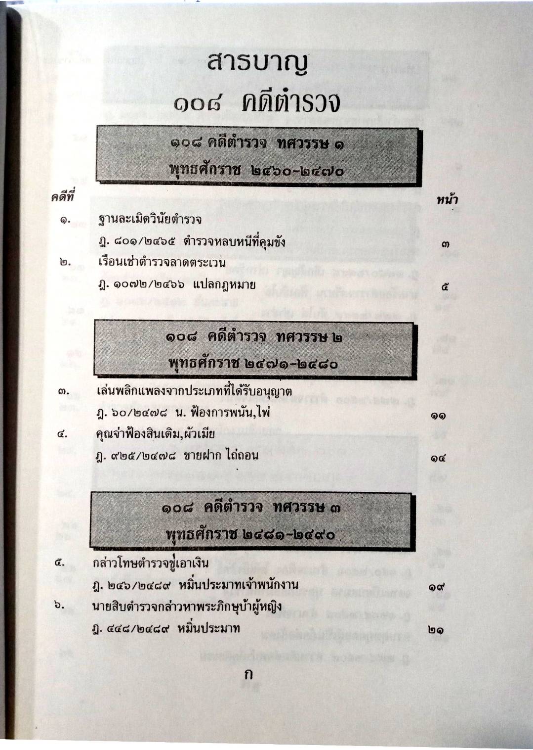 108 คดีตำรวจ ผิดวินัยตำรวจ ทำผิดเสียเอง ฯลฯ (หนังสือเก่า มือ1)