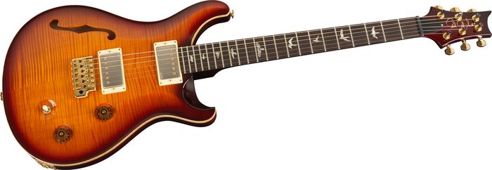 Paul Reed Smith 22 Semi-Hollow Ltd Flamed 10 Top Electric Guitar (Smoked Amber¹)
