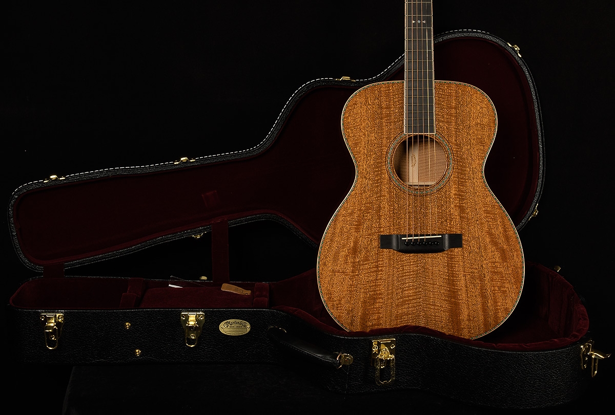 Martin Custom Shop 2016 NAMM 000-14 Fret Fiddleback Mahogany No.1988605