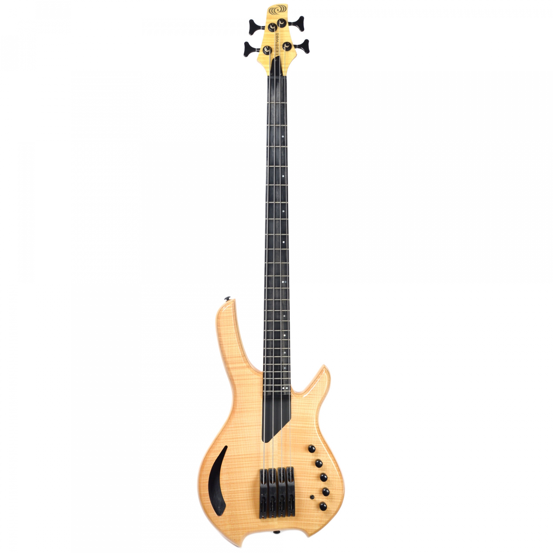 Lightwave Saber Bass VL-4 String Fretted Bass Transparent Natural