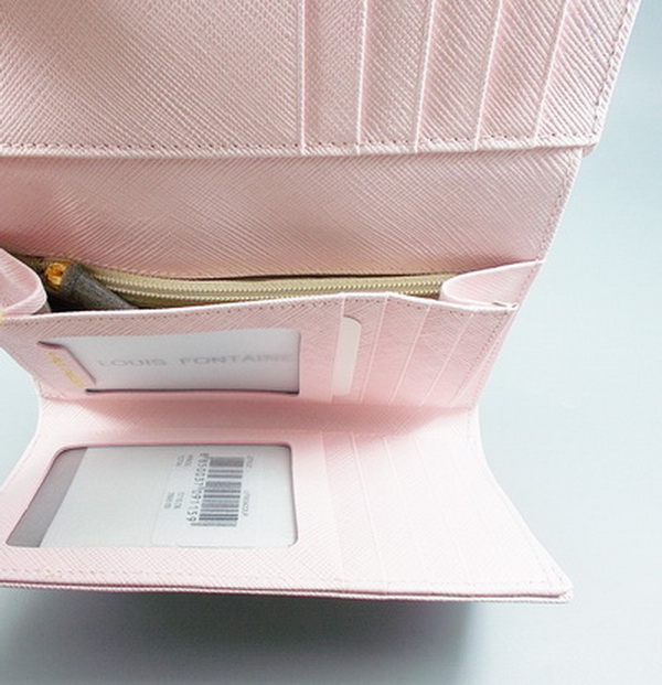 กระเป๋าสตางค์ LOUIS FONTAINE ชมพูอ่อน ใหม่ แท้