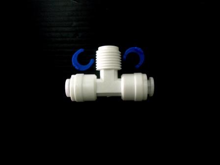 3 ทาง ( 3/8OD x 1/4MIP x 3/8OD) Plastic สวมเร็ว Speed Fit 50 pcs.