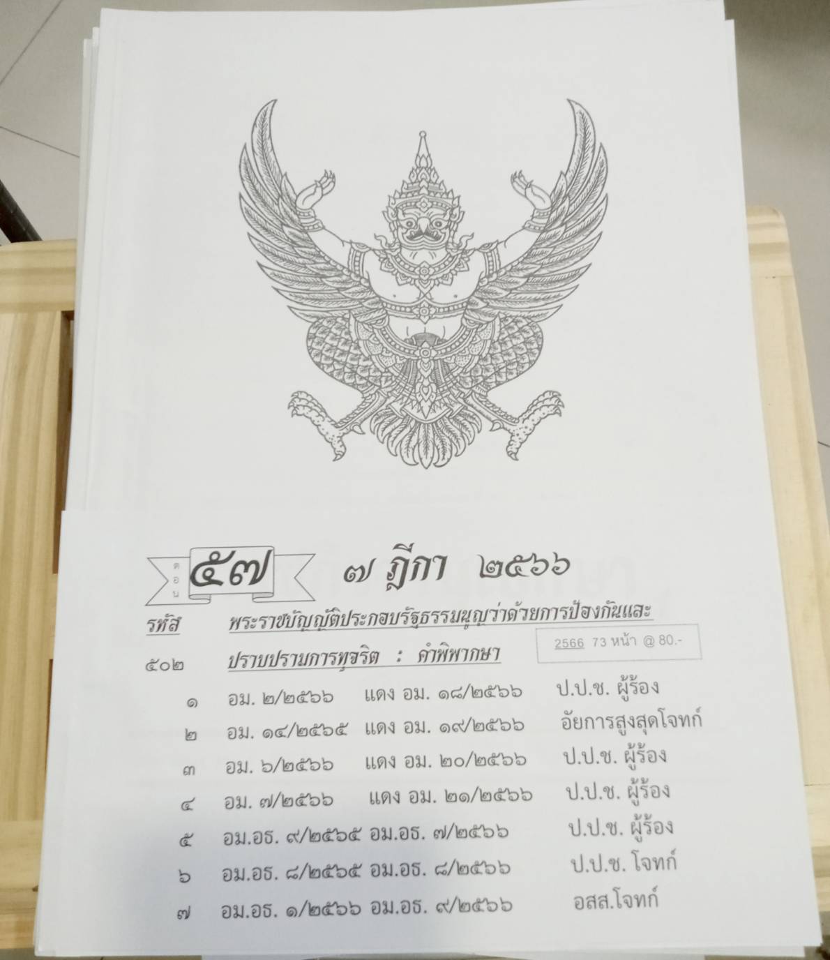 กฎหมายใหม่ปี 2566 ตอนที่ 57 ฎีกา
