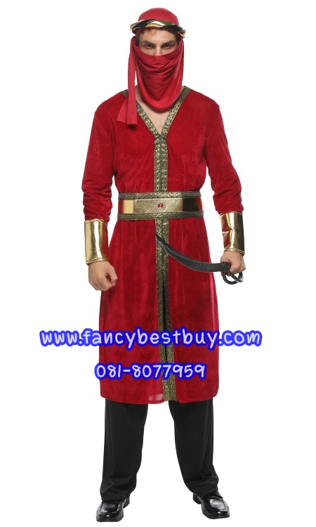ชุดนักรบอาหรับ ชุดแฟนซีผู้ชาย ชุดประจำชาติอาหรับ Arabian ขนาด M 175-185