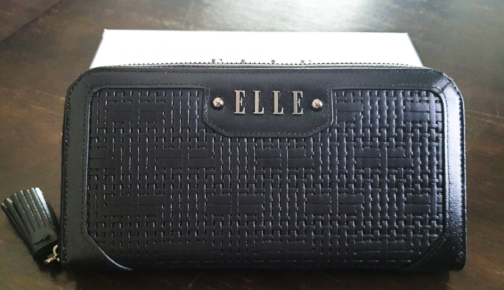 กระเป๋าสตางค์ ELLE ดำ ใหม่ แท้