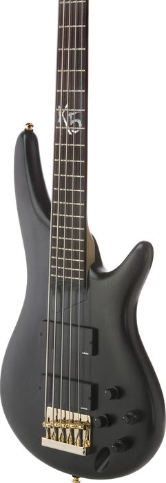 Ibanez K5 Fieldy Signature 5-String Electric Bass Guitar Black Flat