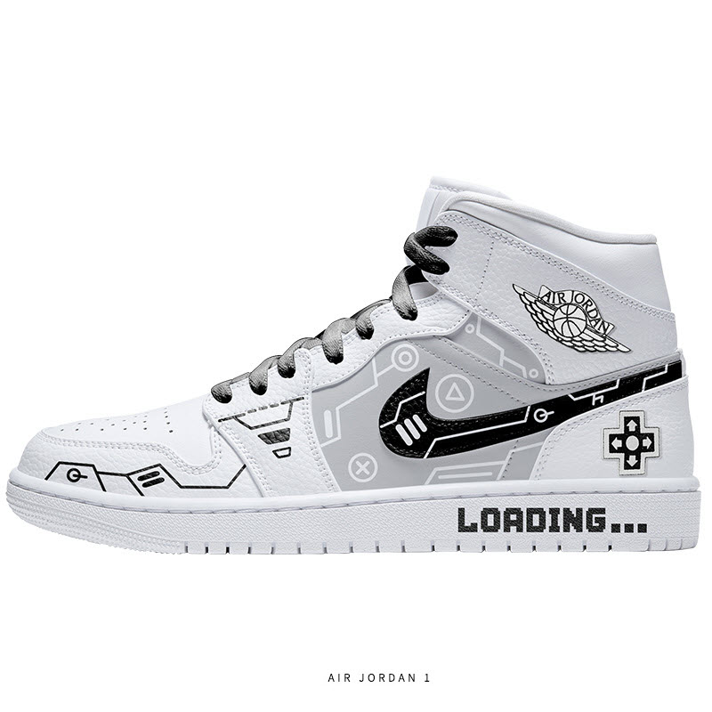 Nike Air Jordan 1 Mid Triple White 2.0 (2020) DIY