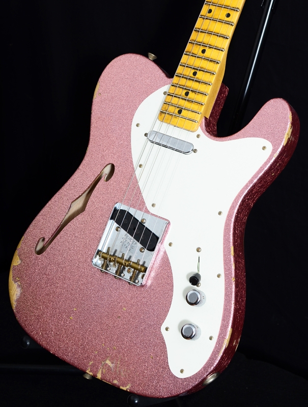 Fender Custom Shop 50s Relic Thinline Telecaster - Champagne Sparkle