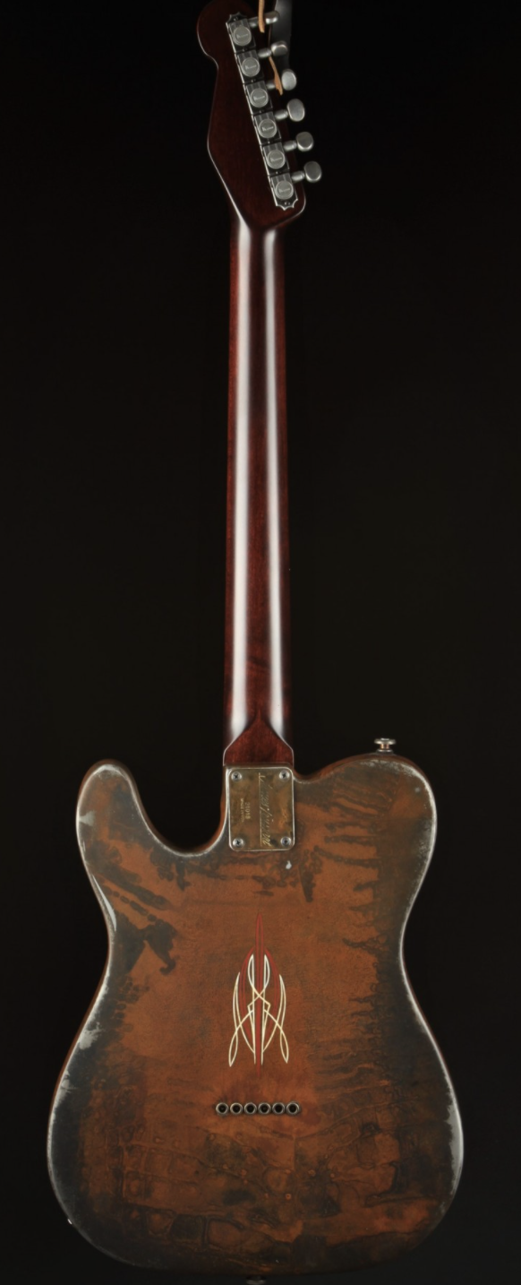 James Trussart Steelcaster - Rusty Pinstripe/Plain Back