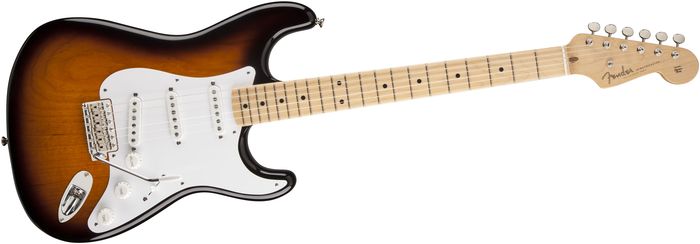Fender 60Th Anniversary American Vintage 1954 Stratocaster Electric guitar 2 Tone Sunburst Maple Fingerboard