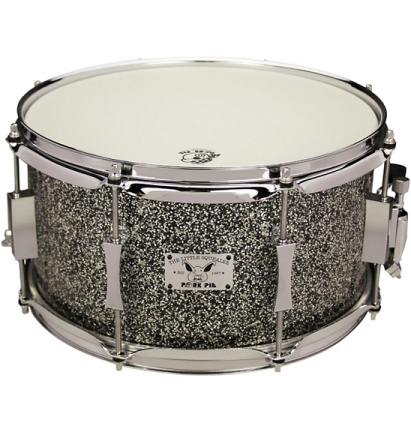 Pork Pie Exclusive Little Squealer Birch Mahogany Snare Drum 13 x 7 in Pie in the Sky Black Sparkle