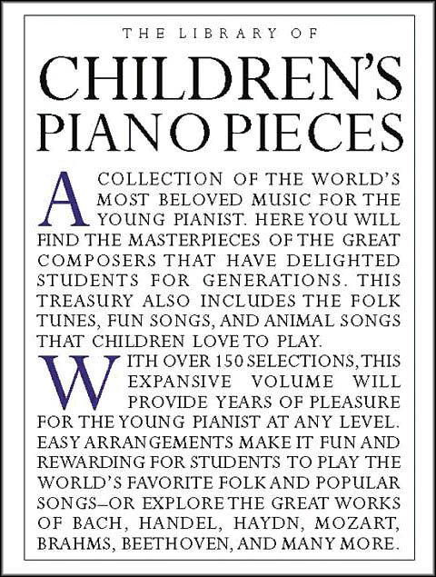 Music Sales The Library Of Childrens Piano Pieces
