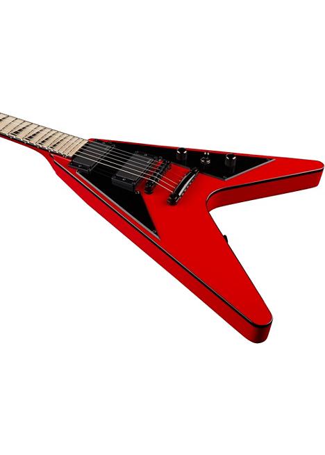 Jackson Custom Shop Round Horn V Electric Electric - Ferrari Red