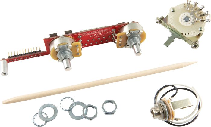 ToneShaper SW4B 4-Way Switch and Knobs for Telecaster with Two Single Coils