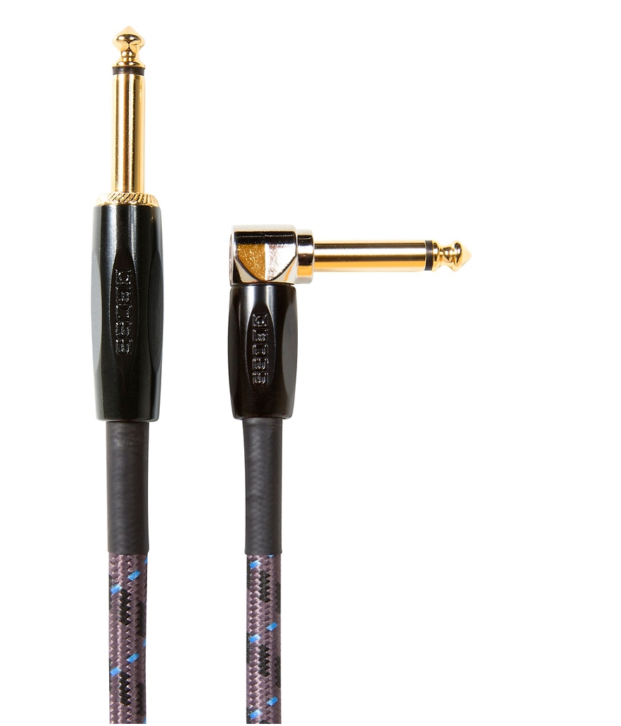 Boss BIC-25A Angled To Straight Instrument Cable 25ft. - 2-Pack