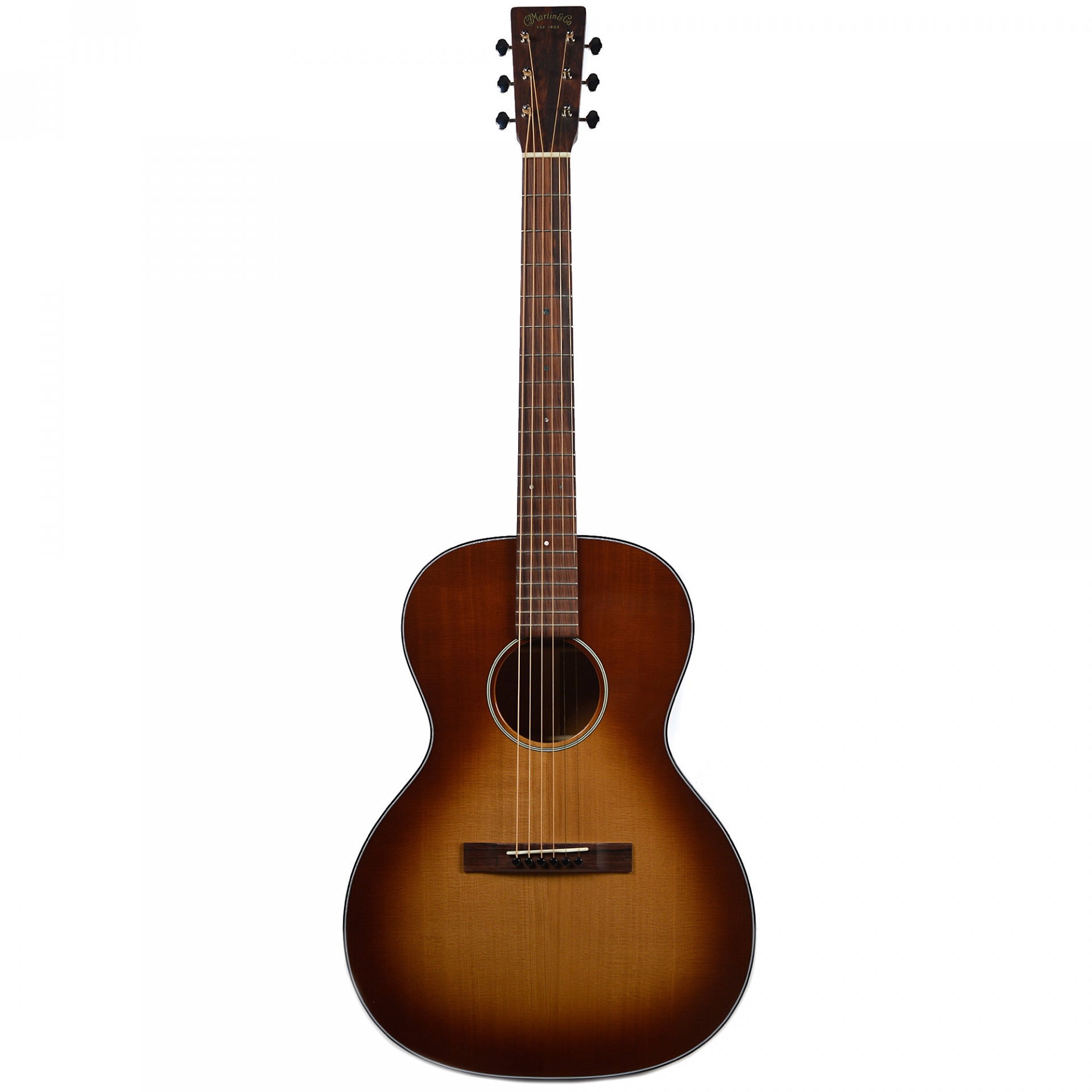 Martin Custom Shop 00-14 Sloped Shoulder Swiss Spruce/Mahogany Cinnamon Teardrop Burst No.M1900880
