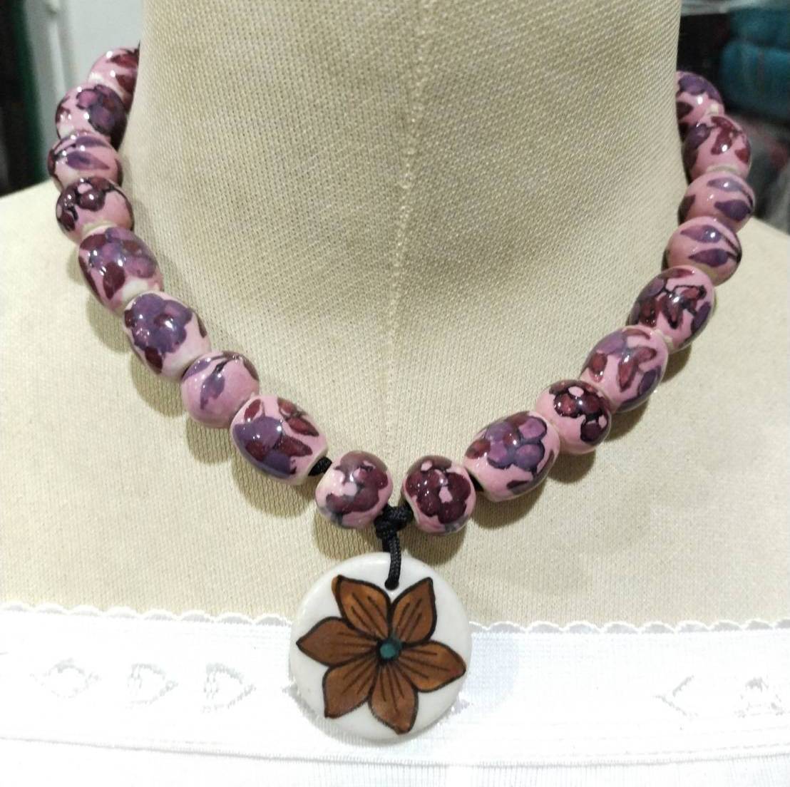 สร้อยคอแฟชั่น เนื้องาน เซรามิก