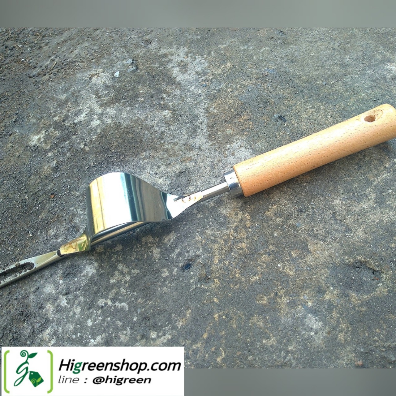 เสียมถอนหญ้าสแตนเลส สำหรับกำจัดวัชพืช จำนวน 1 เล่ม