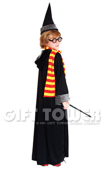 ชุดฮาโลวีน ชุดพ่อมด ชุดแฟนซีพ่อมดเด็กชาย แบบที่ 1 มีขนาด M, L, XL